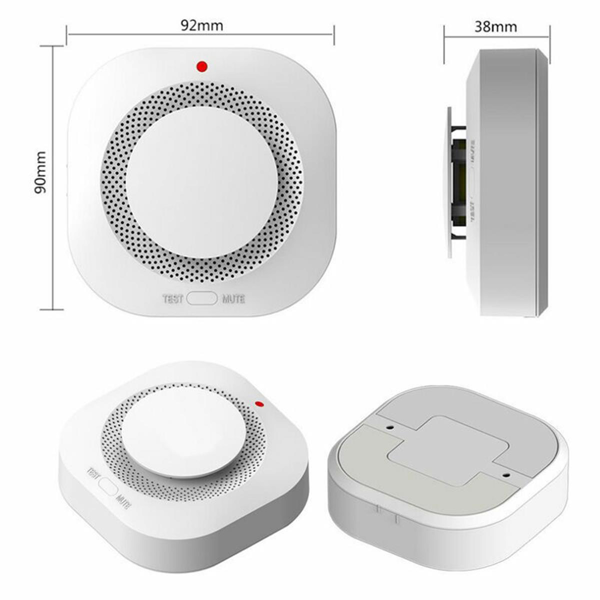 PACK OF 4 SMOKE ALARM FIRE PROTECTION HOME SECUIRTY SYSTEM BATTERY OPRATED ALARM