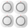 PACK OF 4 SMOKE ALARM FIRE PROTECTION HOME SECUIRTY SYSTEM BATTERY OPRATED ALARM