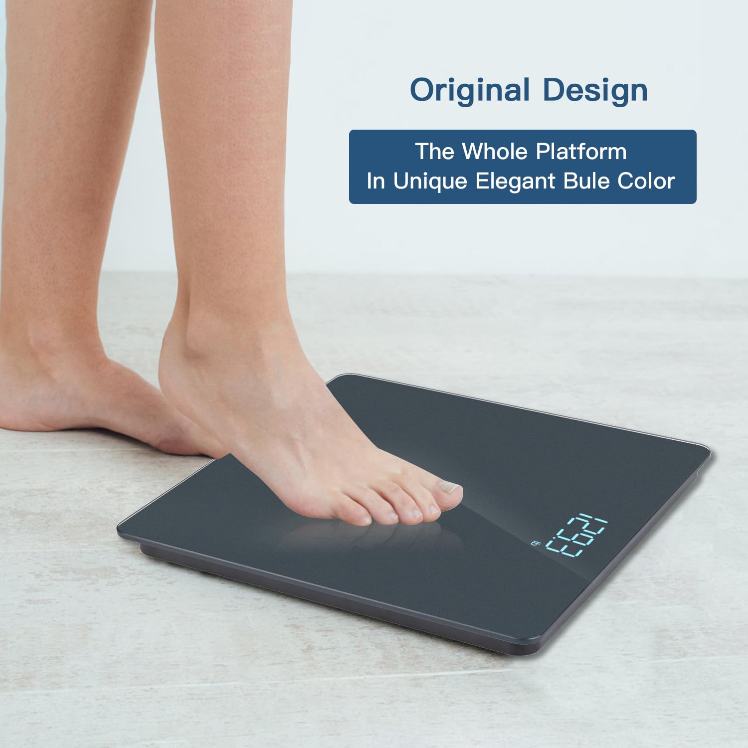 Homebuds Bathroom Scales for Body Weight, Precision 0.1lb by Our Professional Factory Since 2001, Weighing Scales LED Display and Step-On, 3*AAA Batteries Included, 28st/400lb/182kg, Blue Visit the HOMEBUDS Store
