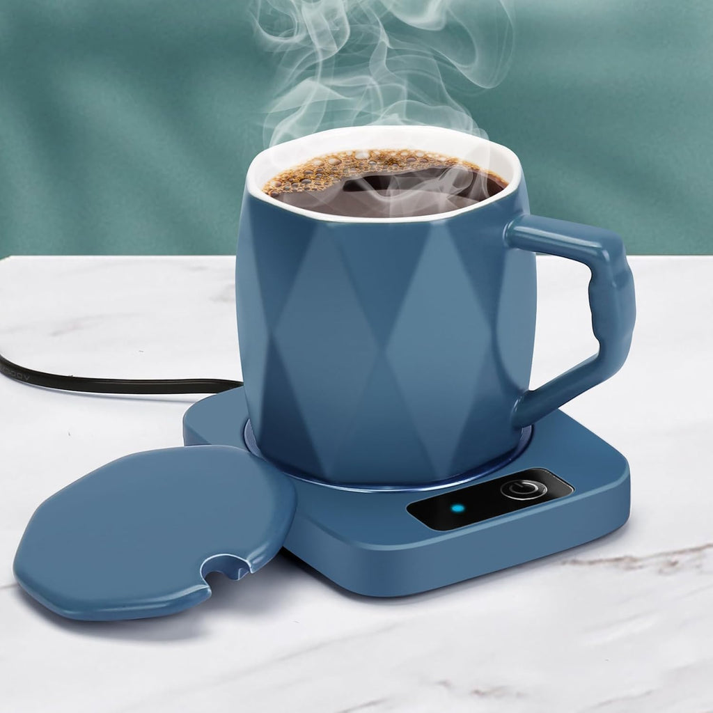 Electric Mug Warmer for Desk 55℃ Beverage Cup Warmer for Heating Coffee, Milk, Tea, Cocoa, Candle, Gifts for Coffee Lovers Home Office Brand: SURPZON