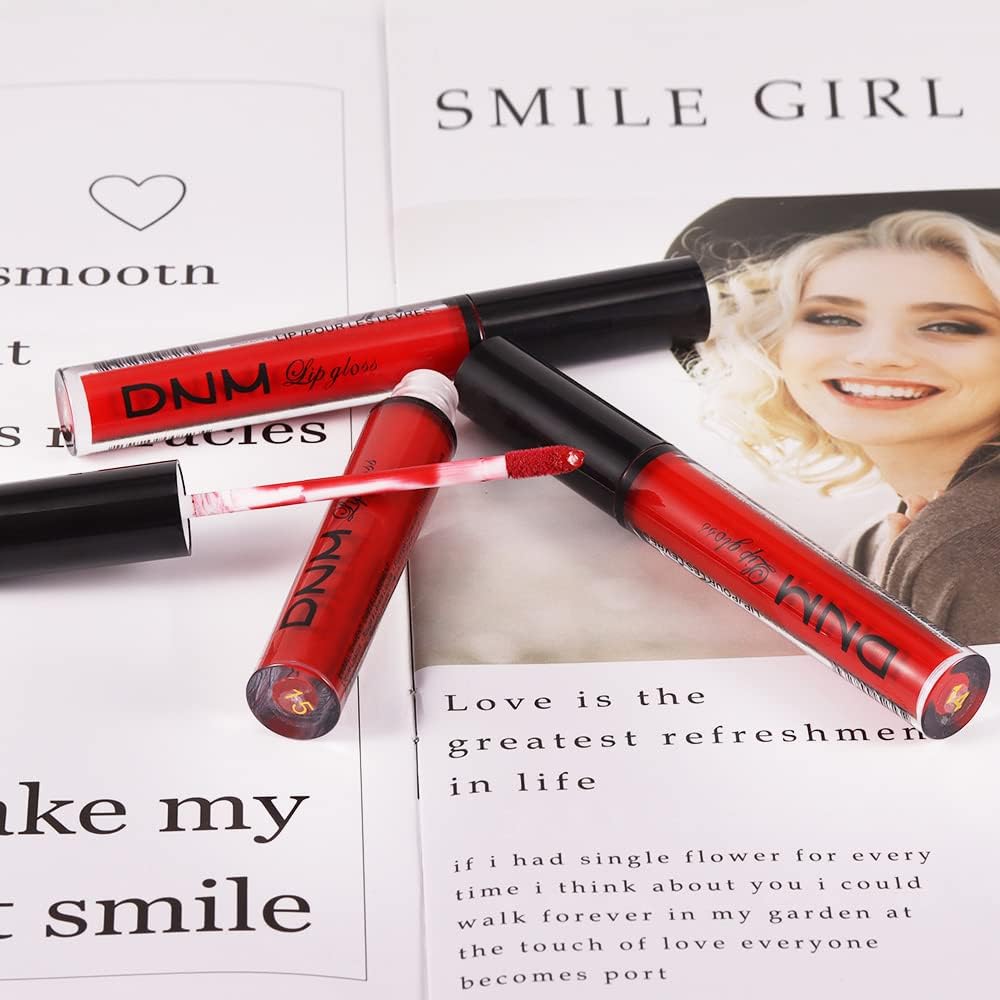 ZDHSOY 3Pcs Dark Bright Ruby Red Matte Liquid Lipstick Sets, Smudge Proof Long Lasting Matte Lipstick Lip Stain Lip Gloss Set 24 Hour Waterproof Matt Lipsticks Set Matt Liquid Makeup (Set05), 3 gram Brand: AMY'S DIARY