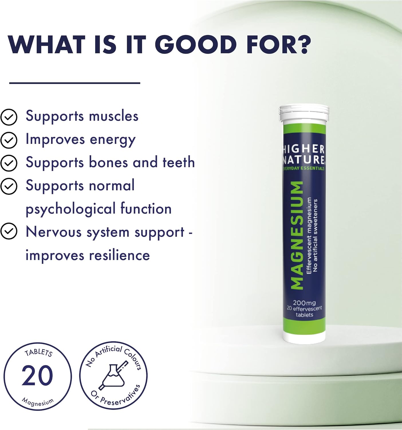 HIGHER NATURE MAGNESIUM EFFERVESCENT