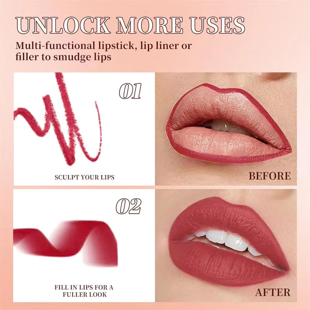 6Pcs Matte Lip Liner and Lipstick Set, Long Lasting Waterproof Gradient Lipliner & Lipstick Combo, Smudge-Proof Nude Lipsticks, Lipsticks for Older Women Mini Lip Makeup Set1 Brand: SONGQEE