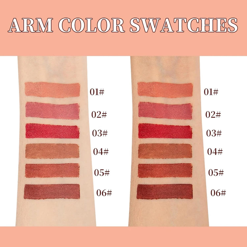 6Pcs Matte Lip Liner and Lipstick Set, Long Lasting Waterproof Gradient Lipliner & Lipstick Combo, Smudge-Proof Nude Lipsticks, Lipsticks for Older Women Mini Lip Makeup Set1 Brand: SONGQEE