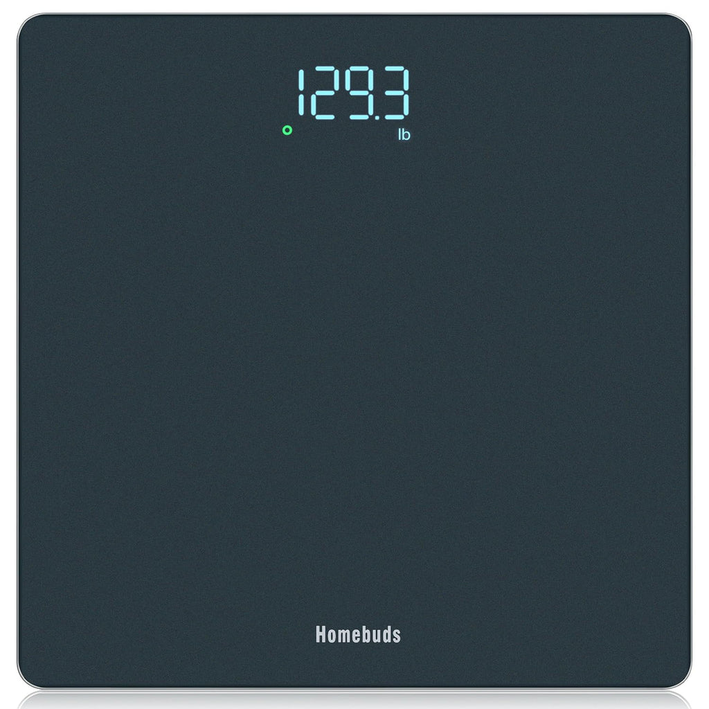 Homebuds Bathroom Scales for Body Weight, Precision 0.1lb by Our Professional Factory Since 2001, Weighing Scales LED Display and Step-On, 3*AAA Batteries Included, 28st/400lb/182kg, Blue Visit the HOMEBUDS Store