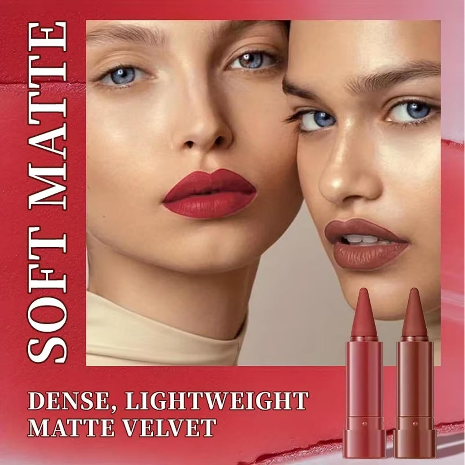 6Pcs Matte Lip Liner and Lipstick Set, Long Lasting Waterproof Gradient Lipliner & Lipstick Combo, Smudge-Proof Nude Lipsticks, Lipsticks for Older Women Mini Lip Makeup Set1 Brand: SONGQEE