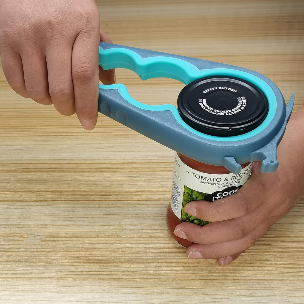 Otstar Jar Opener Bottle Opener and Ring Pull Can Opener for Weak Hands Arthritis Hands, Elderly