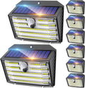 CLAONER SOLER LIGHTS OUT DOOR, SUPPER BRIGHT 126 LED SOLAR SECURITY LIGHTS PIR MOTION SENCER WITH 3 LIGHTING MODES 270 LIGHTING ANGLE, WIRELESS IP65