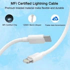 2 Pack 20W Fast Charger Plug + 2M Cable for iPhone 14 13 12 11 Pro Max XR X SE