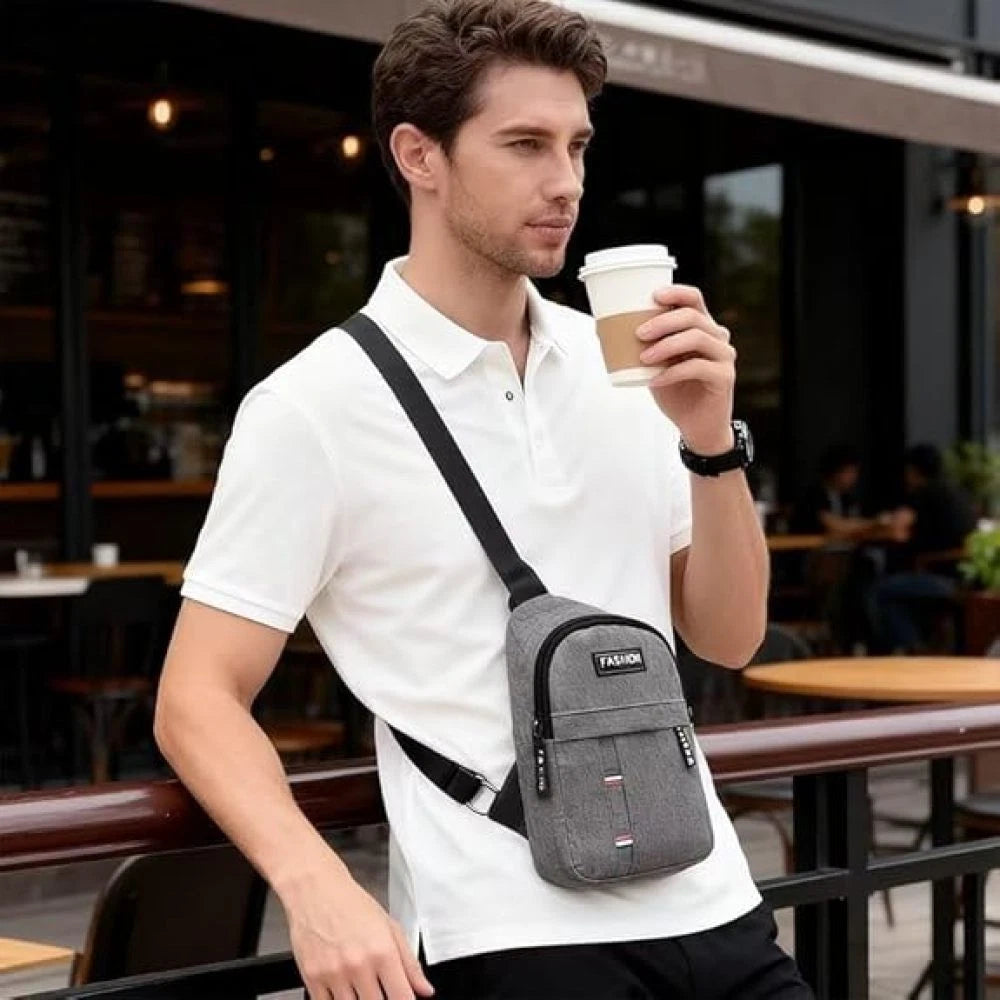 3 BAGS PACK NEW MULTIION CHEST BAG MENS FASHION TREND OXFORD CLOTH SHPULDER BAG