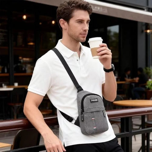 3 BAGS PACK NEW MULTIION CHEST BAG MENS FASHION TREND OXFORD CLOTH SHPULDER BAG