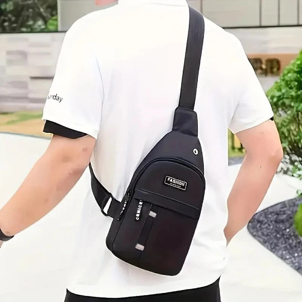 3 BAGS PACK NEW MULTIION CHEST BAG MENS FASHION TREND OXFORD CLOTH SHPULDER BAG