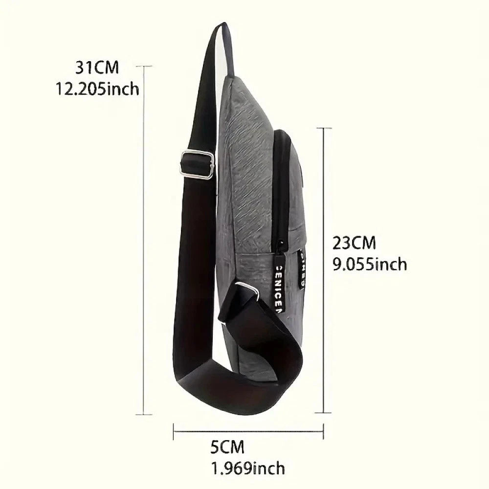 3 BAGS PACK NEW MULTIION CHEST BAG MENS FASHION TREND OXFORD CLOTH SHPULDER BAG